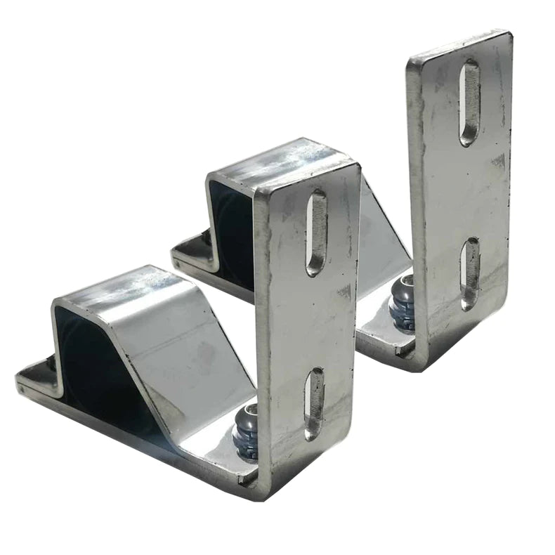 ROOF RAIL AWNING STAINLESS STEEL BRACKETS | UNIVERSAL WITH MOST OPEN ROOF RAIL VEHICLES