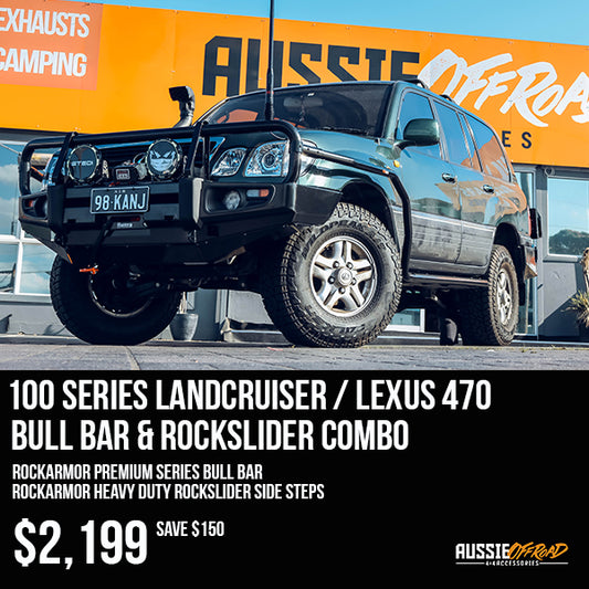 100 Series IFS / Lexus 470 Bullbar & Rockslider Combo