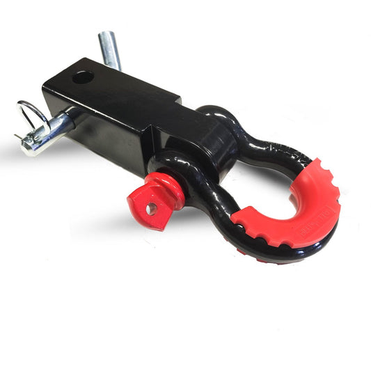 Steel Tow Bar Recovery Hitch + 4.75T Rated shackle